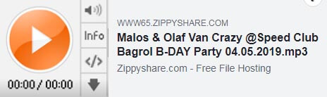 Malos & Olaf Van Crazy LIVE SET - Speed Club - Bagrol B-DAY Party 04.05.2019