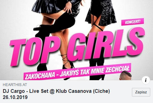 DJ Cargo - Klub Casanova Ciche 26.10.2019
