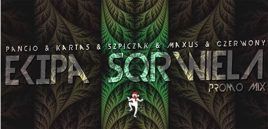 Promomix Sqrwiel Biały Miś (Pancio & Kartas & Szpiczak & Maxus & Czerwony)