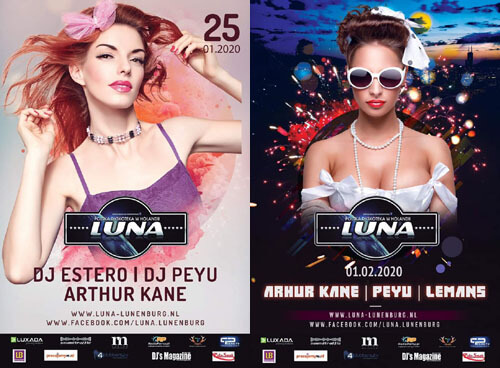 Klub Luna, Lunenburg - In The Mix Arthur Kane & Dj PeyU (25.01-01.02.2020)