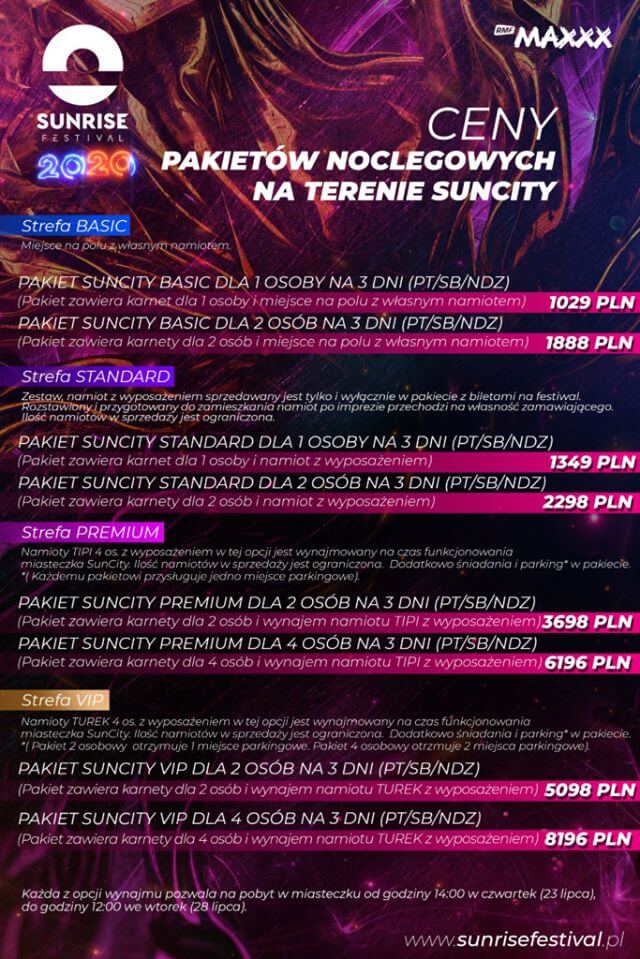 Miasteczko SunCity na Sunrise Festival 2020