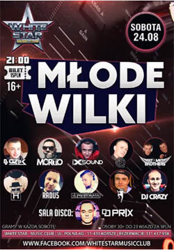 iXsound, Radu5, DJ Crazy - Klub White Star (24.08.2019) - Młode Wilki