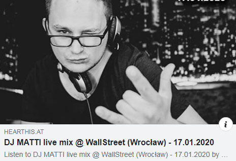 DJ MATTI - WallStreet, Wrocław (17.01.2020)